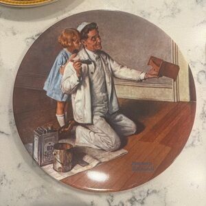 Norman Rockwell The Painter Collectible Plate